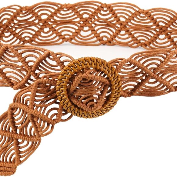 Accessories - Boho Belt for Women Braided Woven Belts Bohemian Waist Belts for Dress